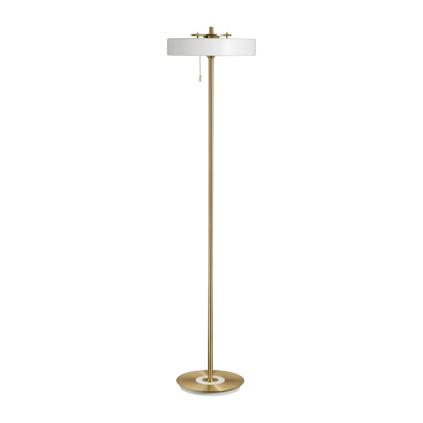 Lampa podłogowa ARTDECO biało - złota 162 cm MF8872 white - Step Into Desgin