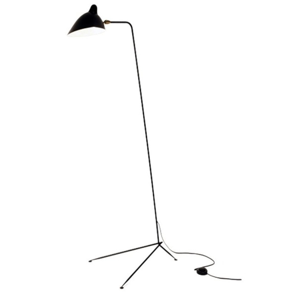 Lampa podłogowa CRANE czarna F8701 - Step Into Design