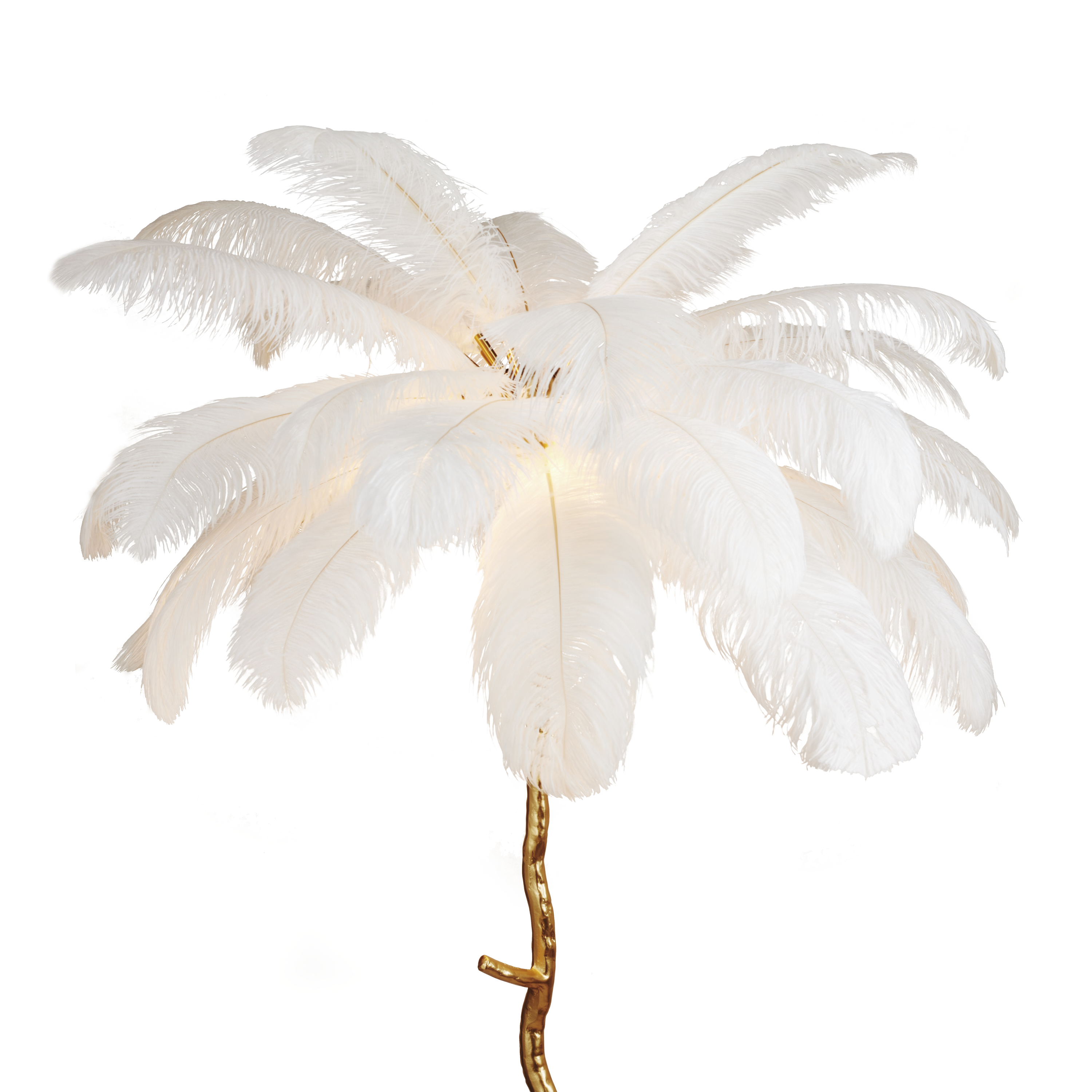 Lampa podłogowa EMU pióra białe 170 cm ST-DN127-F white - Step Into Design - obrazek 4