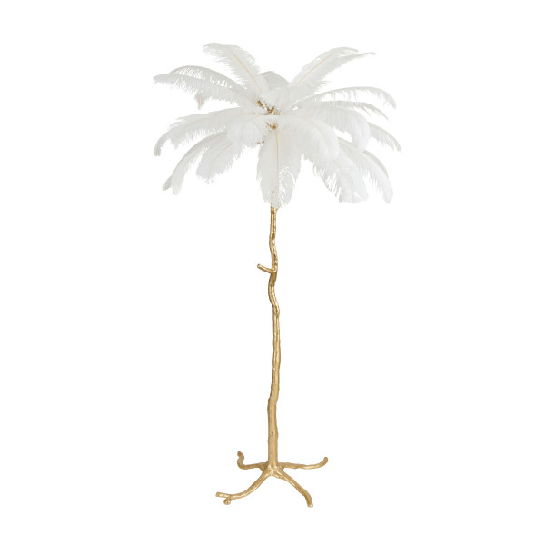 Lampa podłogowa EMU pióra białe 170 cm ST-DN127-F white - Step Into Design