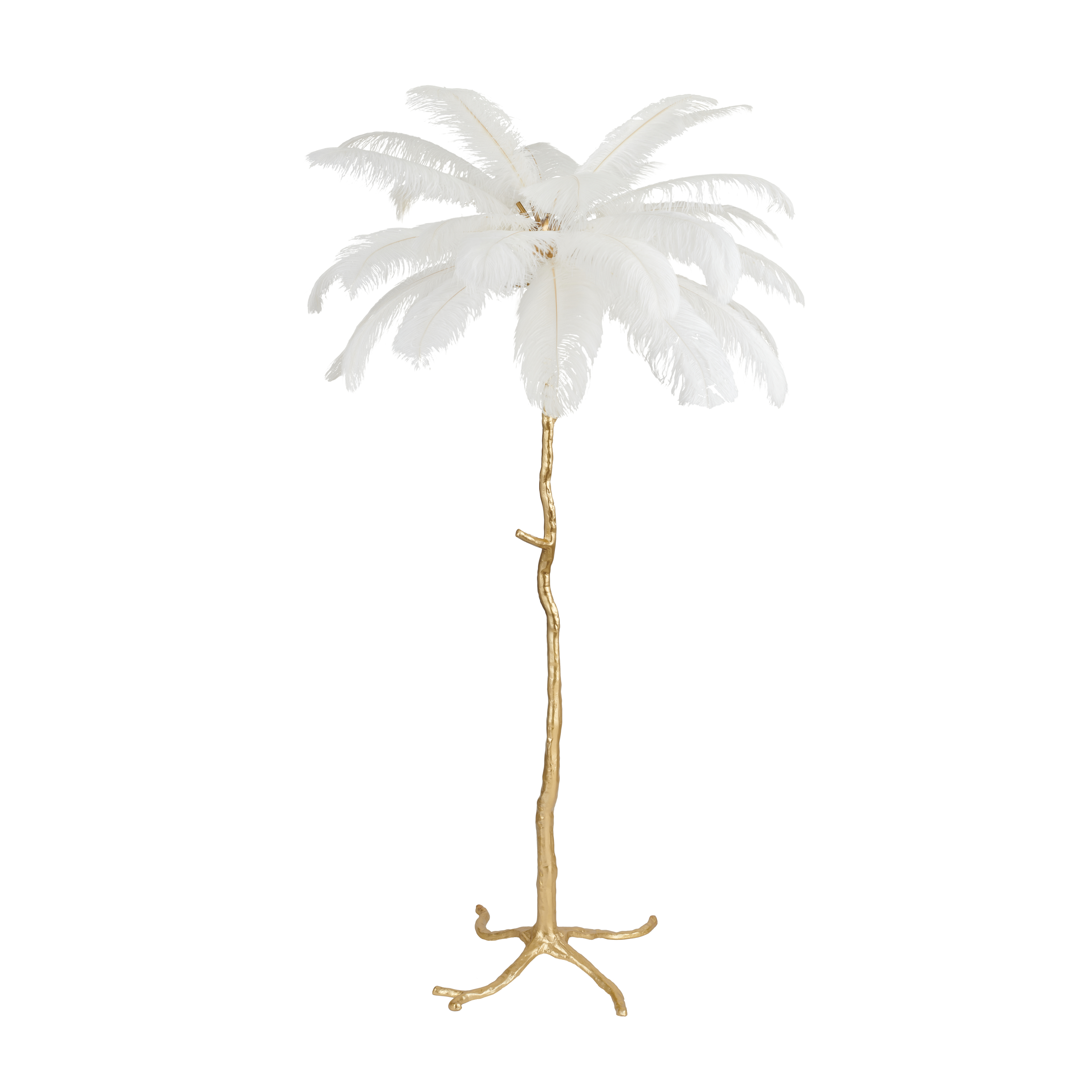 Lampa podłogowa EMU pióra białe 170 cm ST-DN127-F white - Step Into Design
