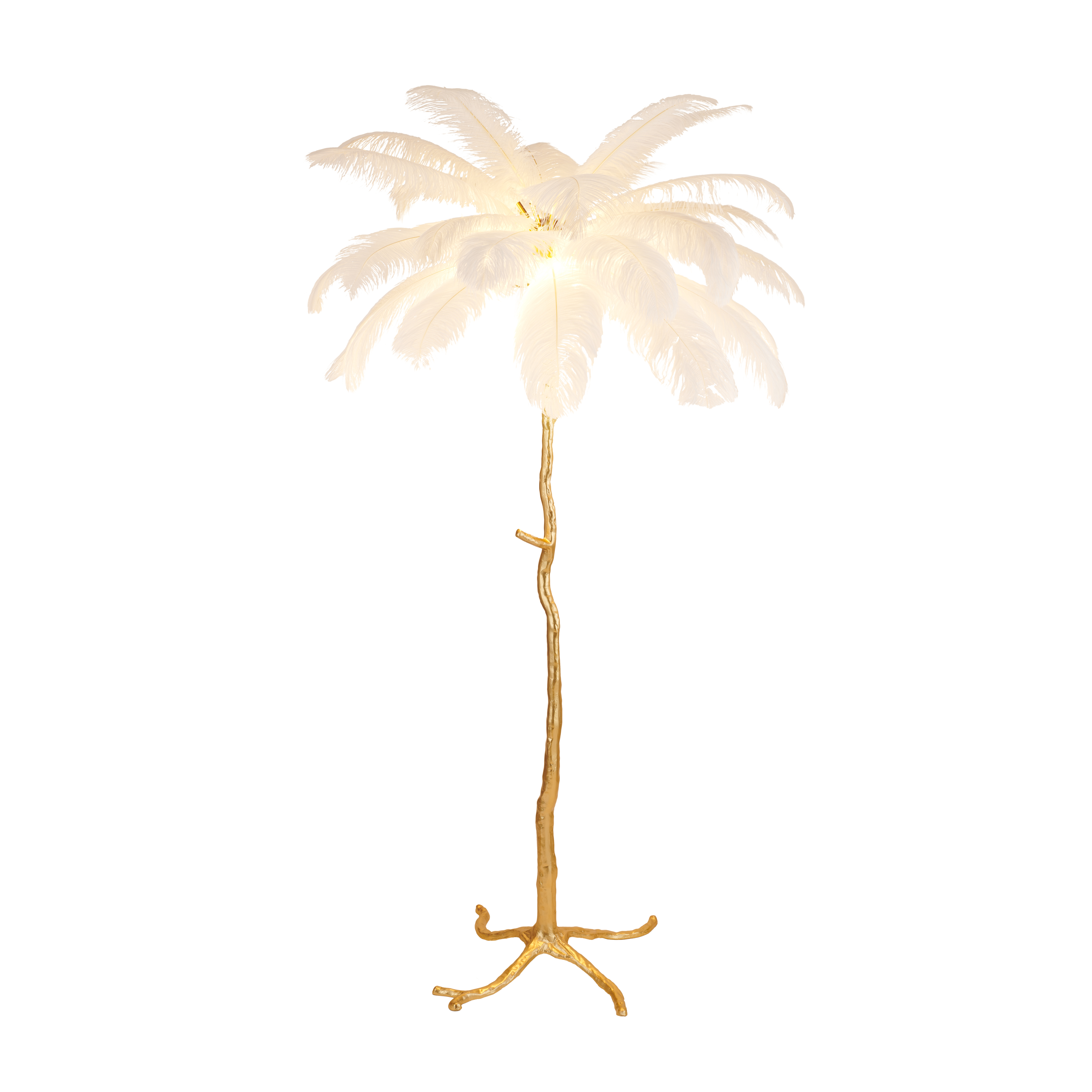 Lampa podłogowa EMU pióra białe 170 cm ST-DN127-F white - Step Into Design - obrazek 2
