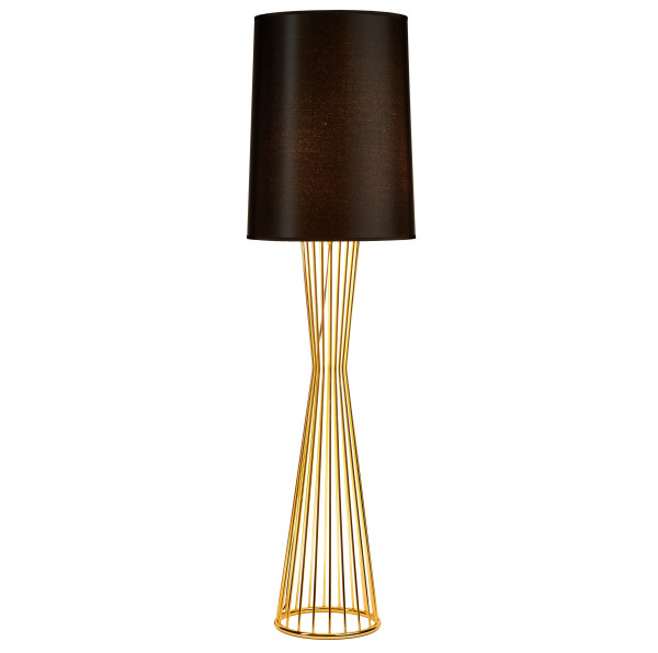 Lampa podłogowa FILO-1 Czarno-złota MF1235 - Step Into Design