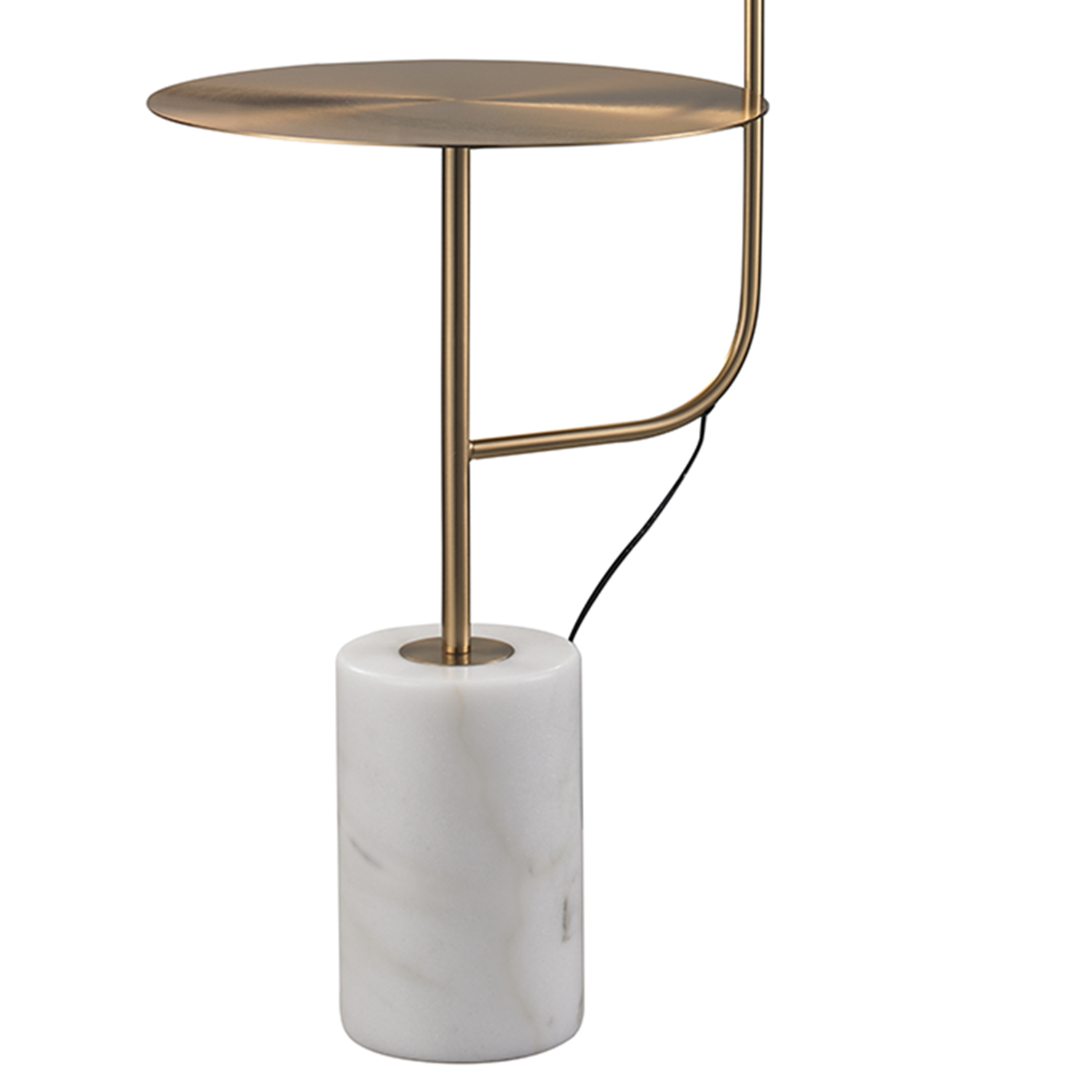 Lampa podłogowa ze stolikiem VINCENT złota 146 cm ST-7027F gold - Step Into Design - obrazek 4