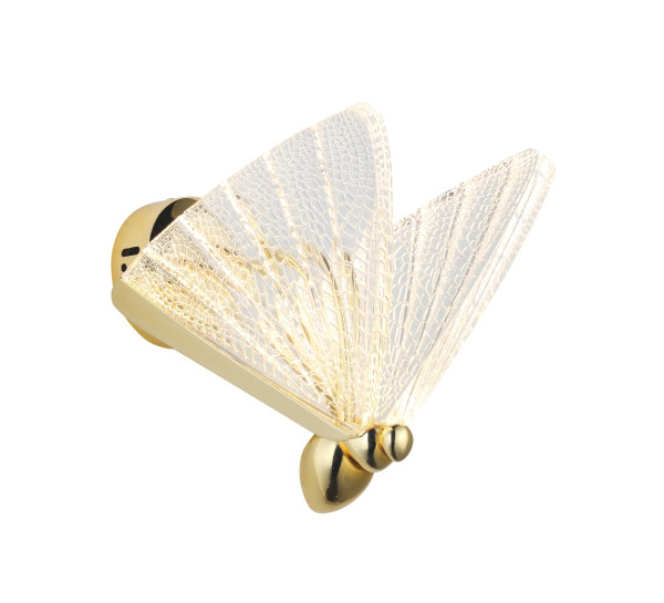 Lampa ścienna BEE LED złota 22 cm ST-W0612-1B - Step Into Desgin