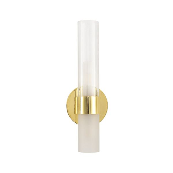 Kinkiet złoty szkło mleczne CANDELA-1 DN1505-1 gold - Step Into Design