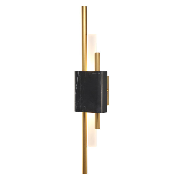 Lampa ścienna marmurowa czarno złota ELLIE ST-7007W-BLACK - Step Into Design