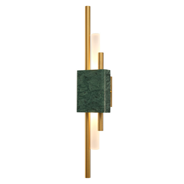 Lampa ścienna marmurowa zielono złota ELLIE ST-7007W-GREEN - Step Into Design