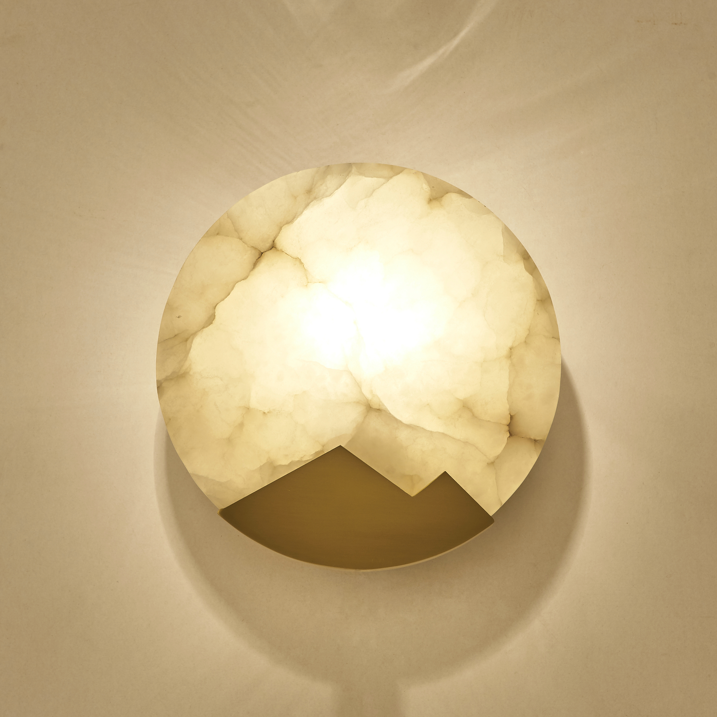 Lampa ścienna MARMO biały marmur i mosiądz 20cm ST-3961 - Step Into Design - obrazek 3
