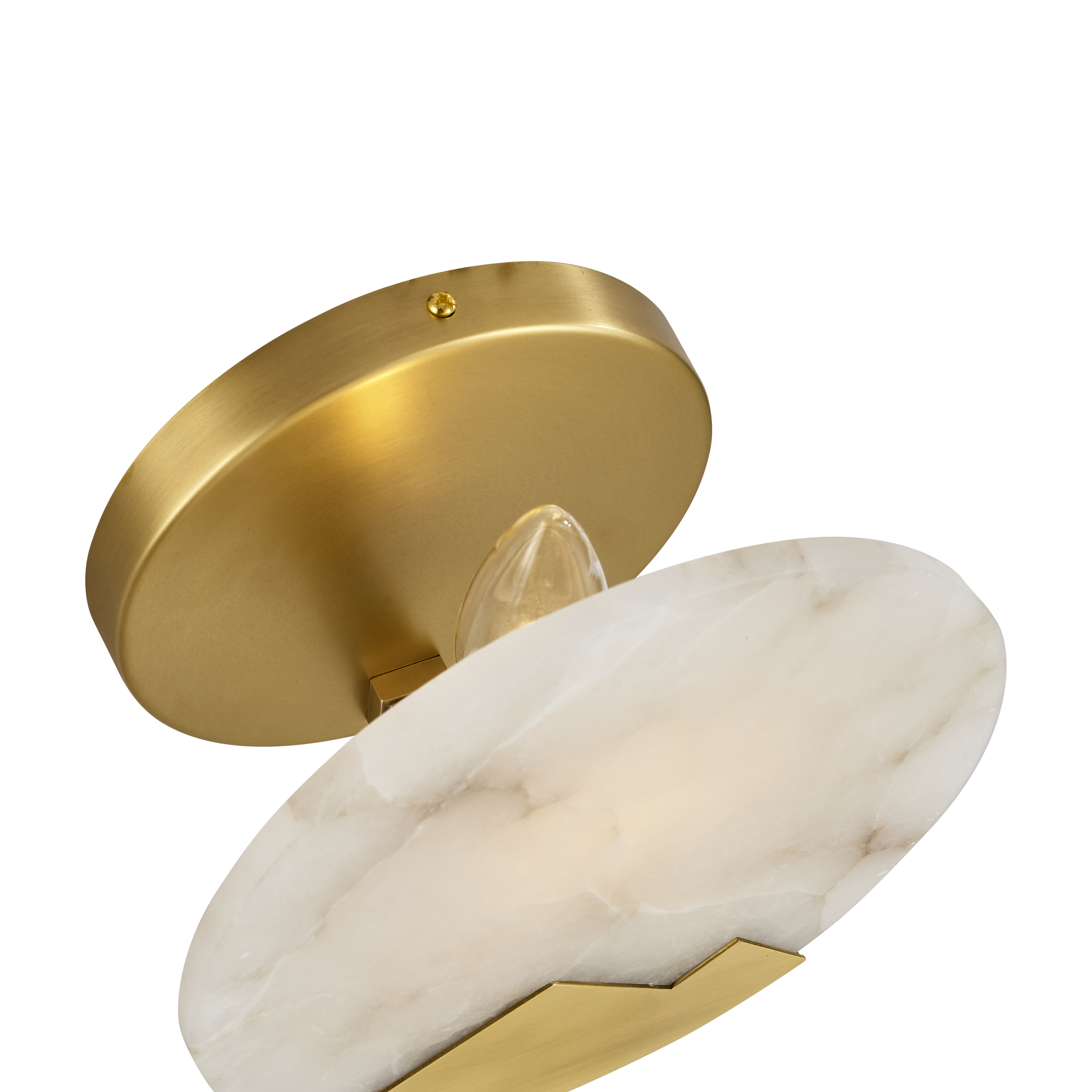 Lampa ścienna MARMO biały marmur i mosiądz 20cm ST-3961 - Step Into Design - obrazek 6