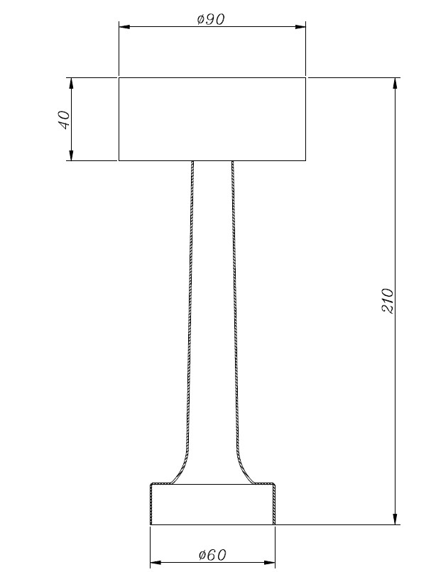 Lampa stołowa TAVOLO A LED dotykowa złota 21 cm ST-8127T/A GOLD - Step Into Desgin - obrazek 5
