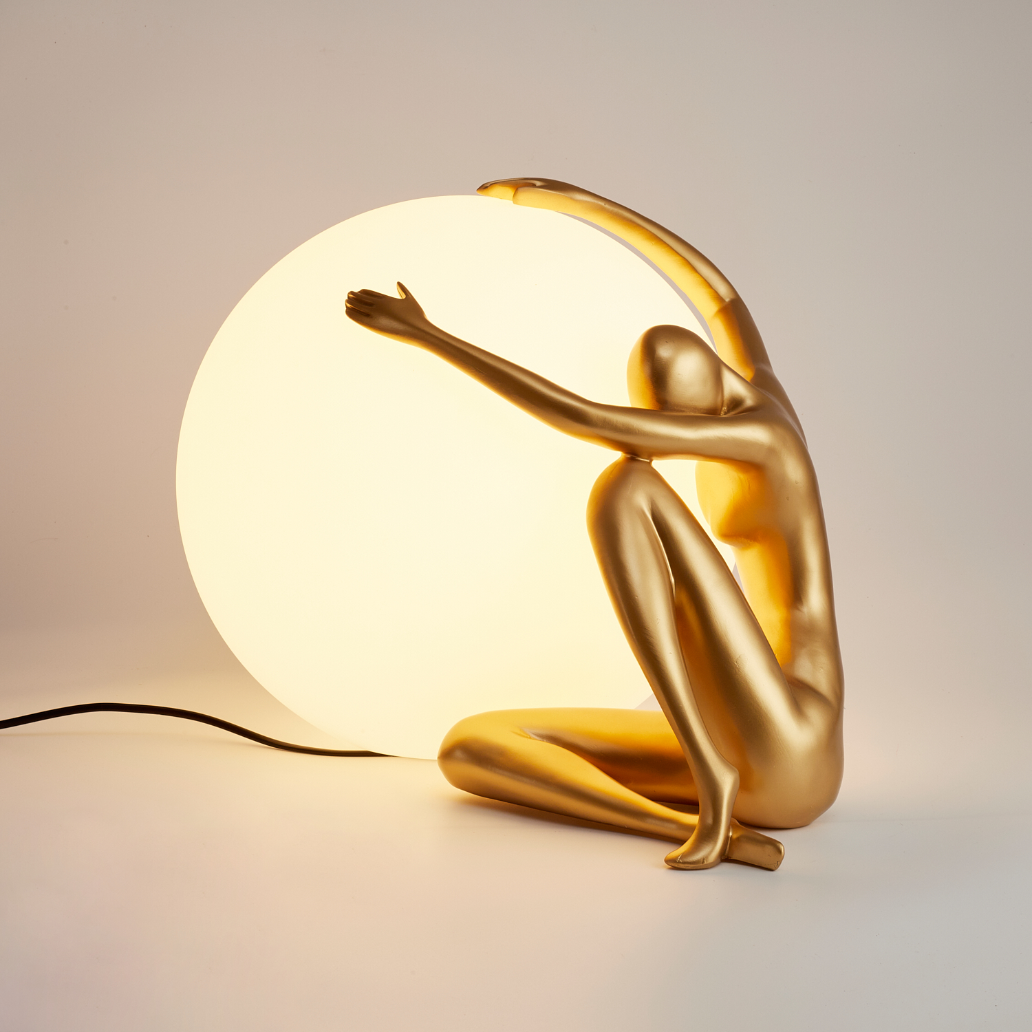 Lampa stołowa WOMAN-1 złota 47 cm ST-6022-A gold - Step Into Design - obrazek 5