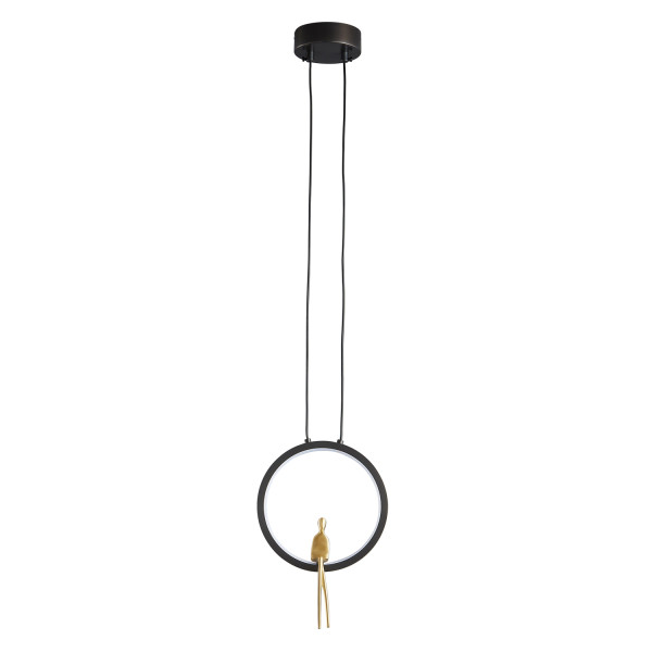 Lampa wisząca AMICI led czarno złota 27 cm  ST-D7774 black - Step Into Design