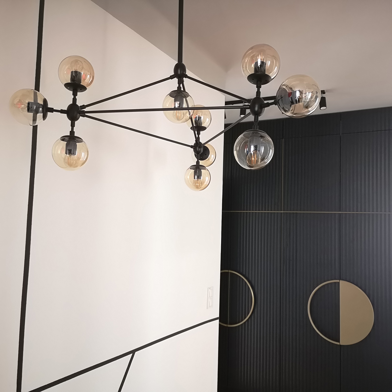 Lampa designerska wisząca ASTRIFERO 10 czarna ST-9047-10 - Step Into Design - obrazek 11