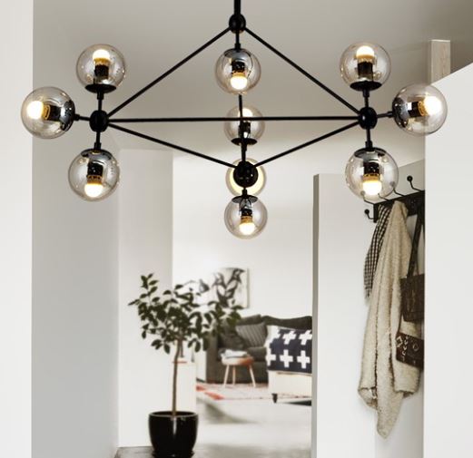 Lampa designerska wisząca ASTRIFERO 10 czarna ST-9047-10 - Step Into Design - obrazek 9