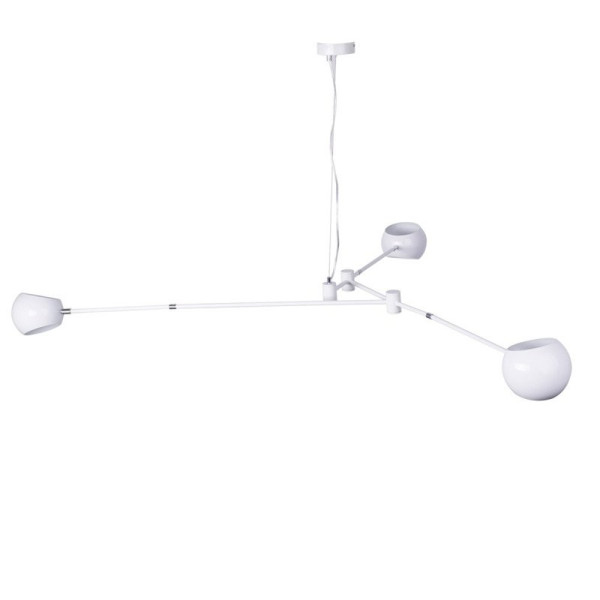 Lampa nad stół designerska wisząca ASTRONOMY-3 biała ST-5335B-3 - Step Into Design