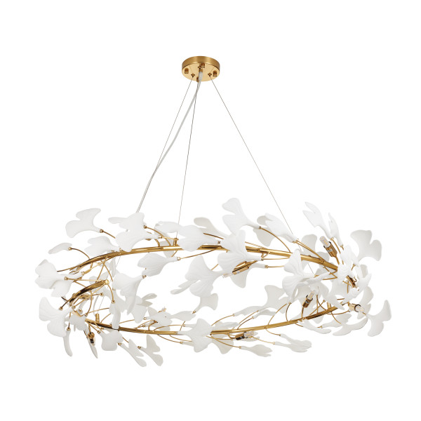 Lampa wisząca BOTANIKA złoto biała 100 cm  XY080P-100 - Step Into Desgin