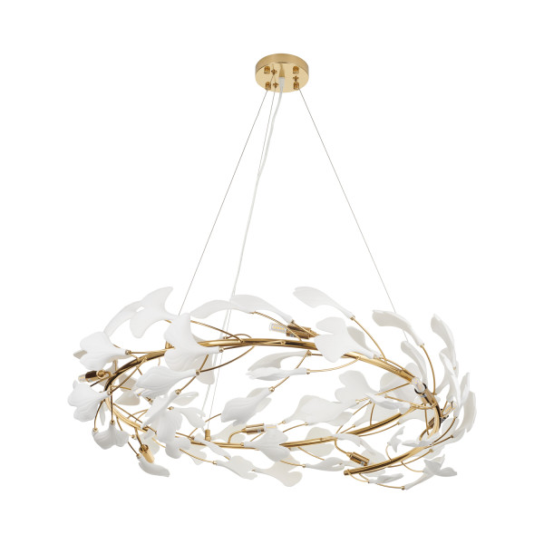 Lampa wisząca BOTANIKA złoto biała 80 cm  XY080P-80 - Step into Design