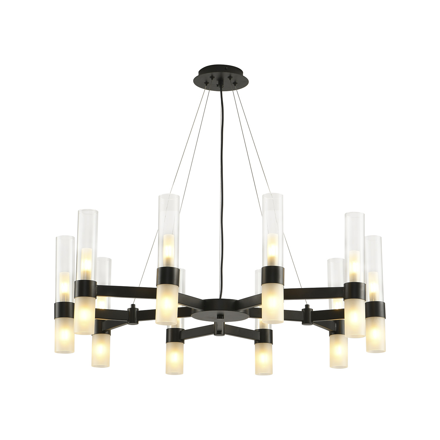 Lampa wisząca designerska CANDELA-10 DN1505-10 black - Step Into Design - obrazek 3