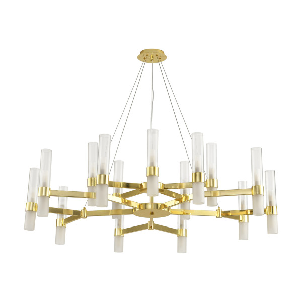 Lampa wisząca duża złota designerska CANDELA-15 DN1505-15 gold - Step Into Design