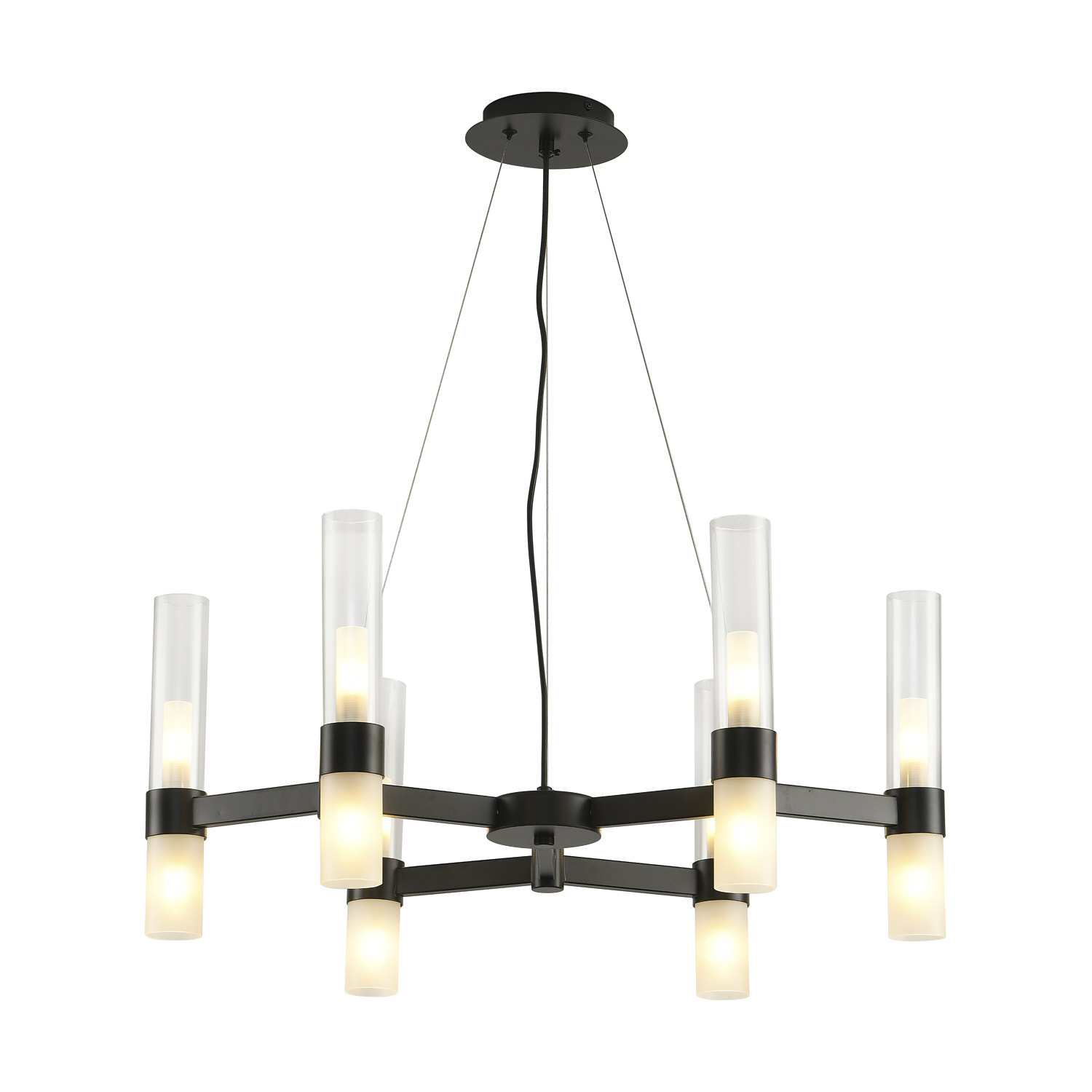 Lampa wisząca designerska CANDELA-6 DN1505-6 black - Step Into Design