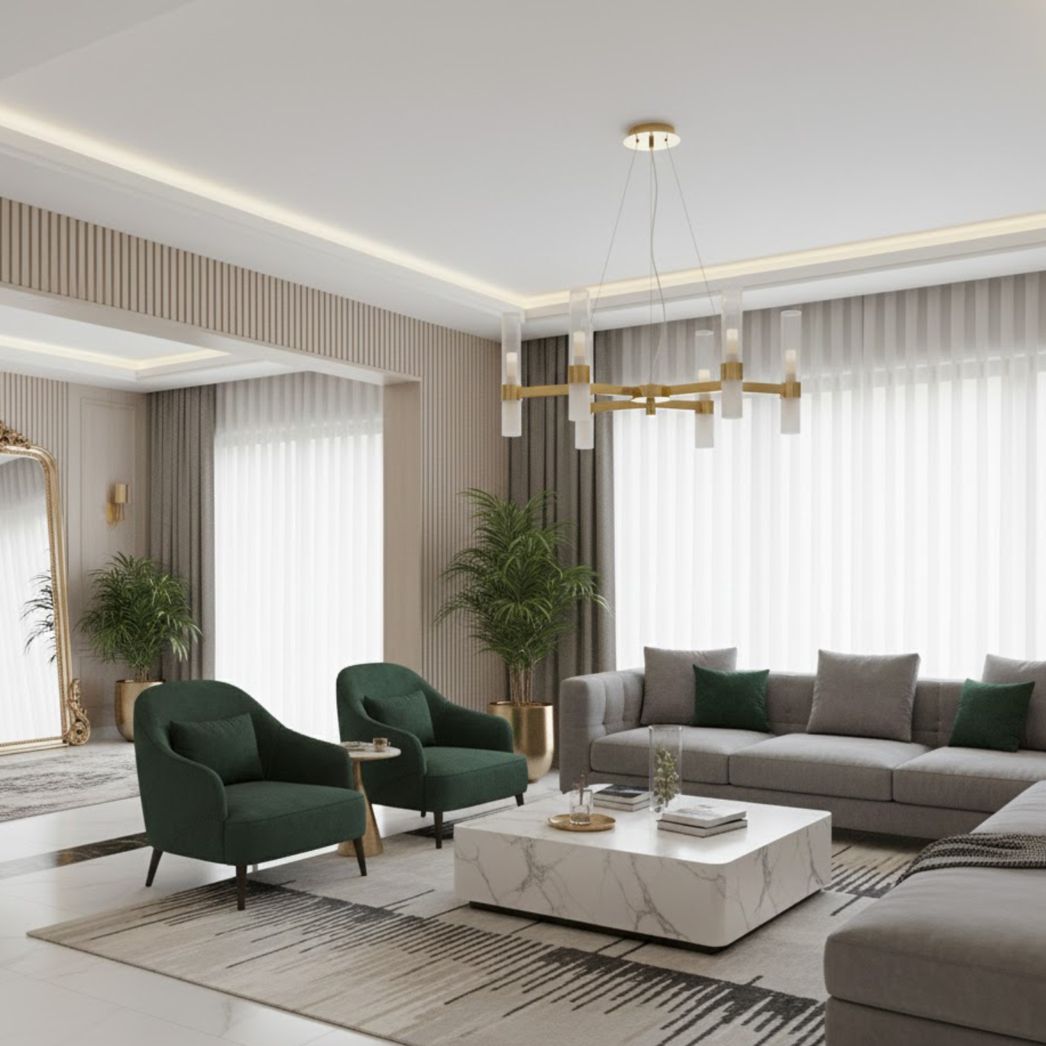 Lampa wisząca designerska CANDELA-6 DN1505-6 gold - Step Into Design