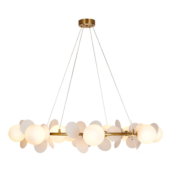 Lampa wisząca CHIC biało złota 105 cm  - nowoczesna lampa do salonu ST-DL-2969 - Step into Design