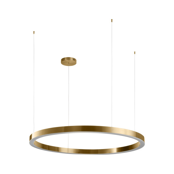 Lampa wisząca  na pilota CIRCLE 120 LED mosiądz szczotkowany 120 cm  ST-8848-120 brass - Step Into Design