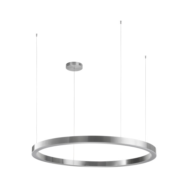 Lampa designerska wisząca na pilota CIRCLE 120 ST-8848-120 nickel - Step Into Design