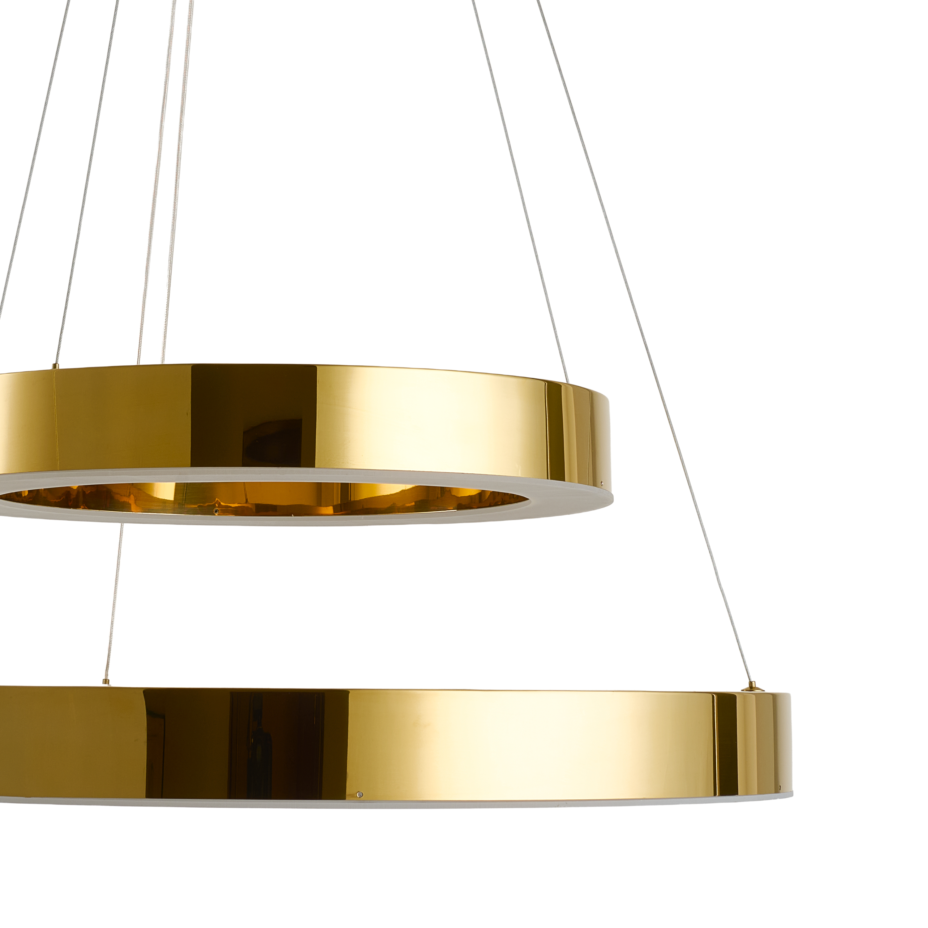 Lampa wisząca na pilota CIRCLE 40+60 LED złoty połysk DN924-40+60 gold - Step into Design - obrazek 13
