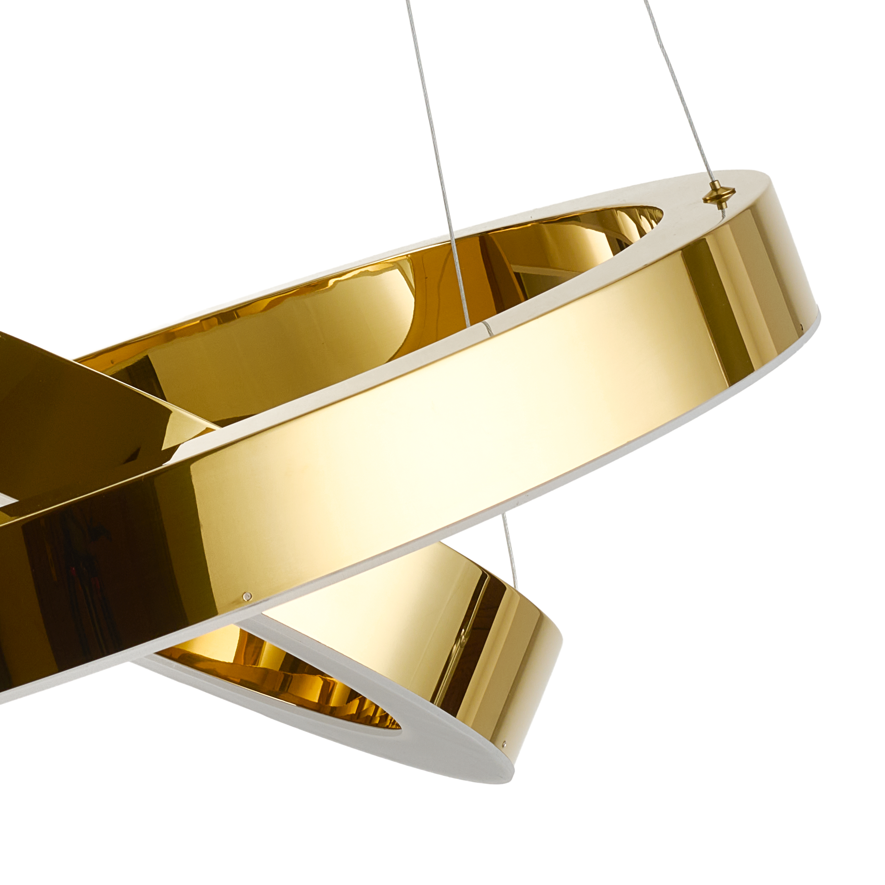 Lampa wisząca na pilota CIRCLE 40+60 LED złoty połysk DN924-40+60 gold - Step into Design - obrazek 15