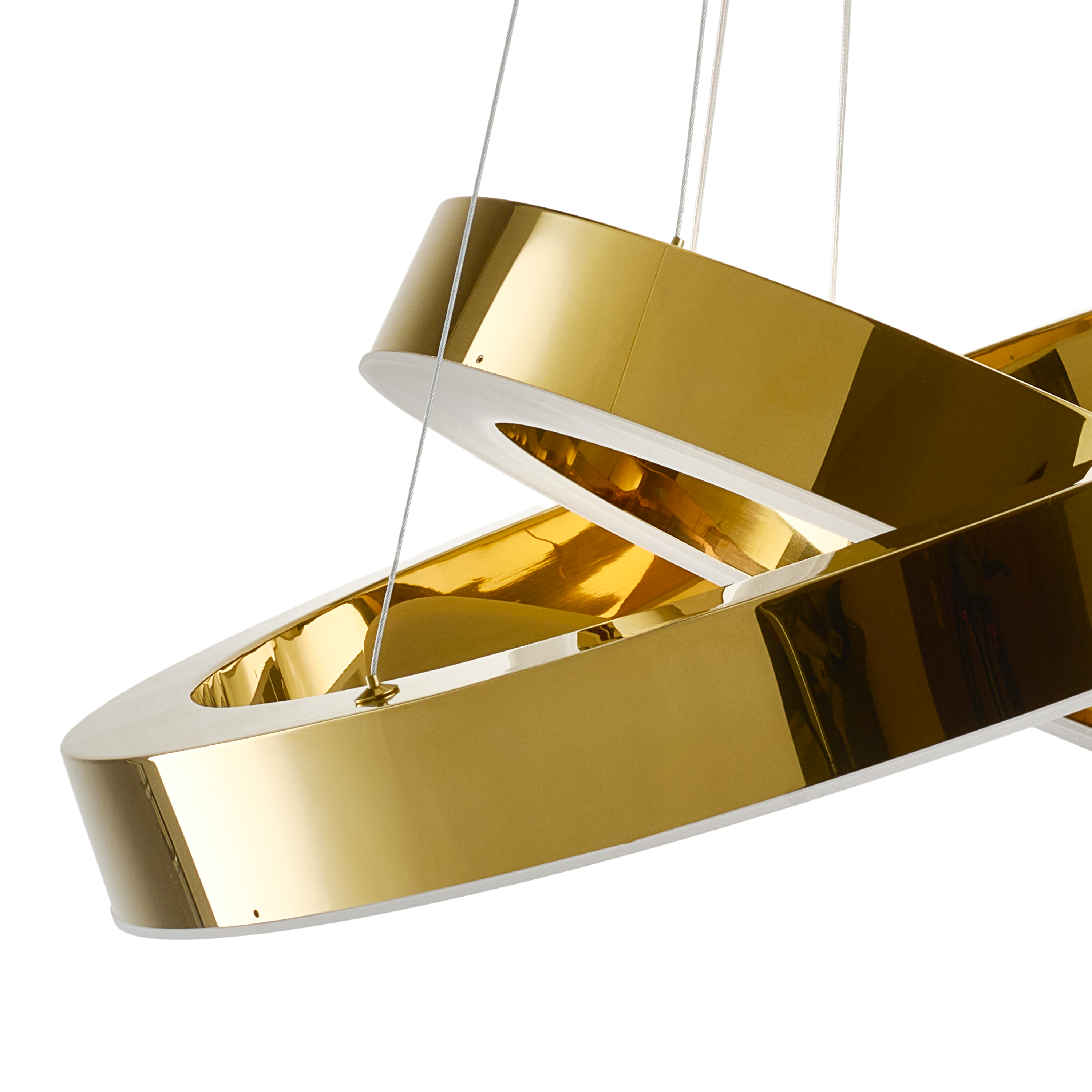 Lampa wisząca na pilota CIRCLE 40+60 LED złoty połysk DN924-40+60 gold - Step into Design - obrazek 17