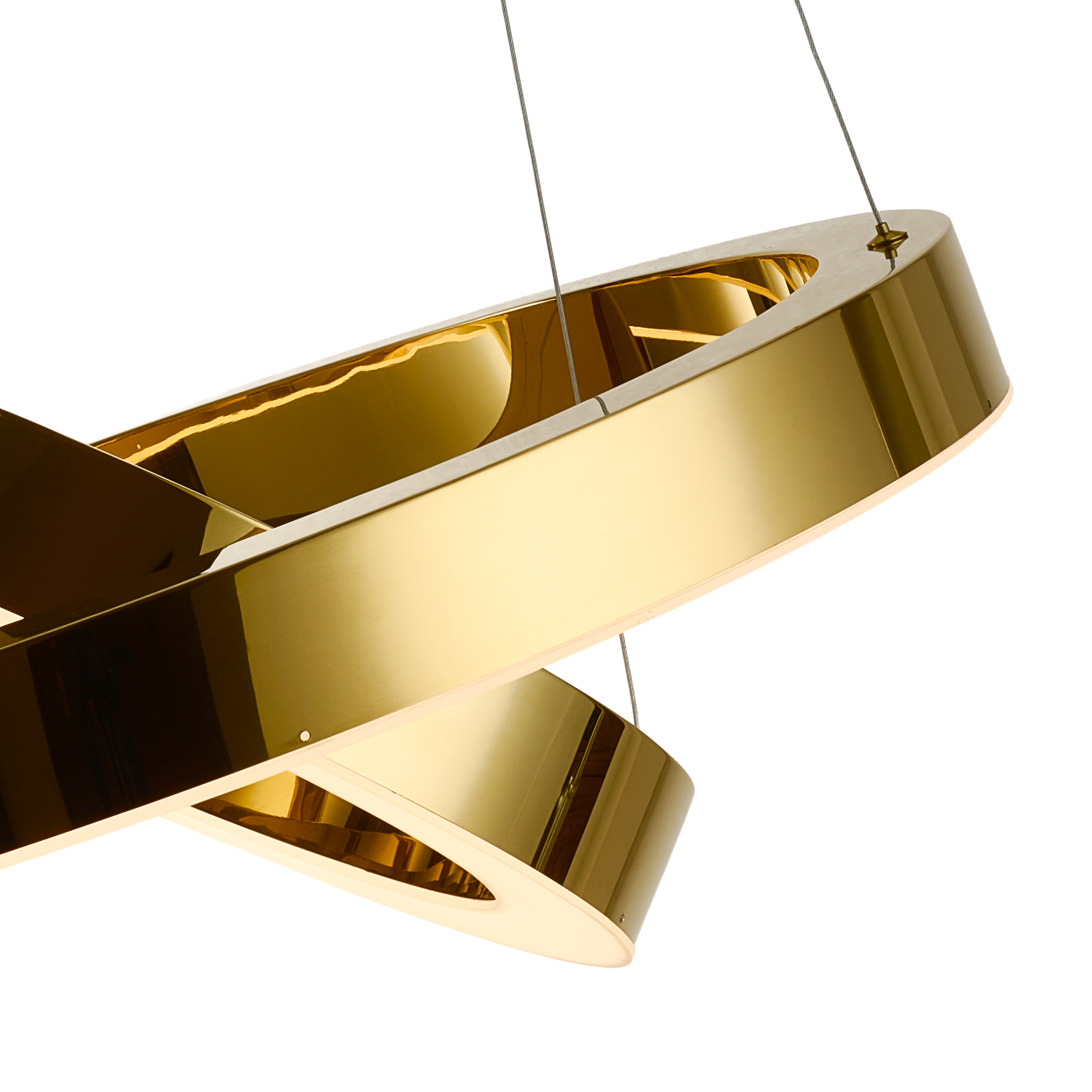 Lampa wisząca na pilota CIRCLE 40+60 LED złoty połysk DN924-40+60 gold - Step into Design - obrazek 16