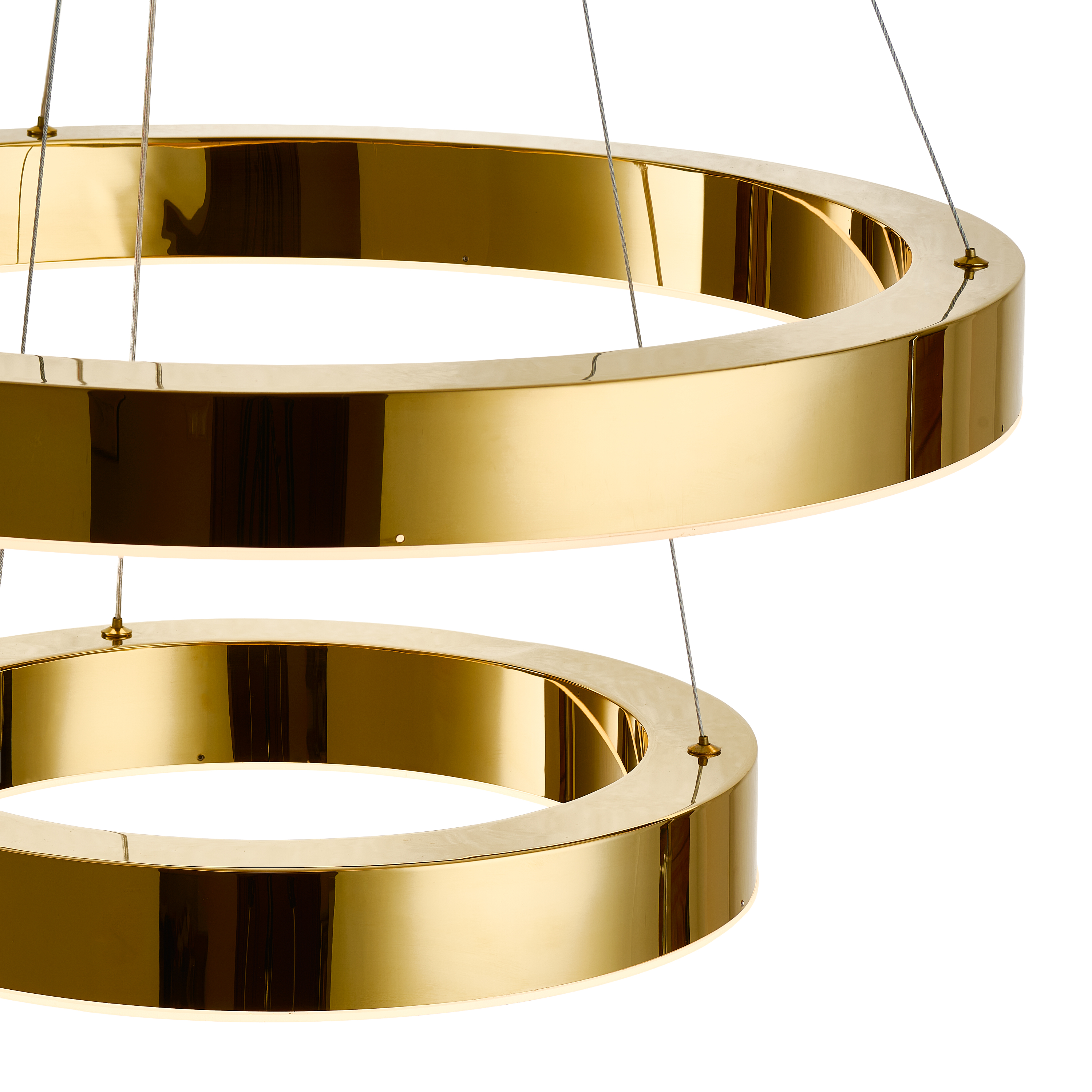 Lampa wisząca na pilota CIRCLE 40+60 LED złoty połysk DN924-40+60 gold - Step into Design - obrazek 19