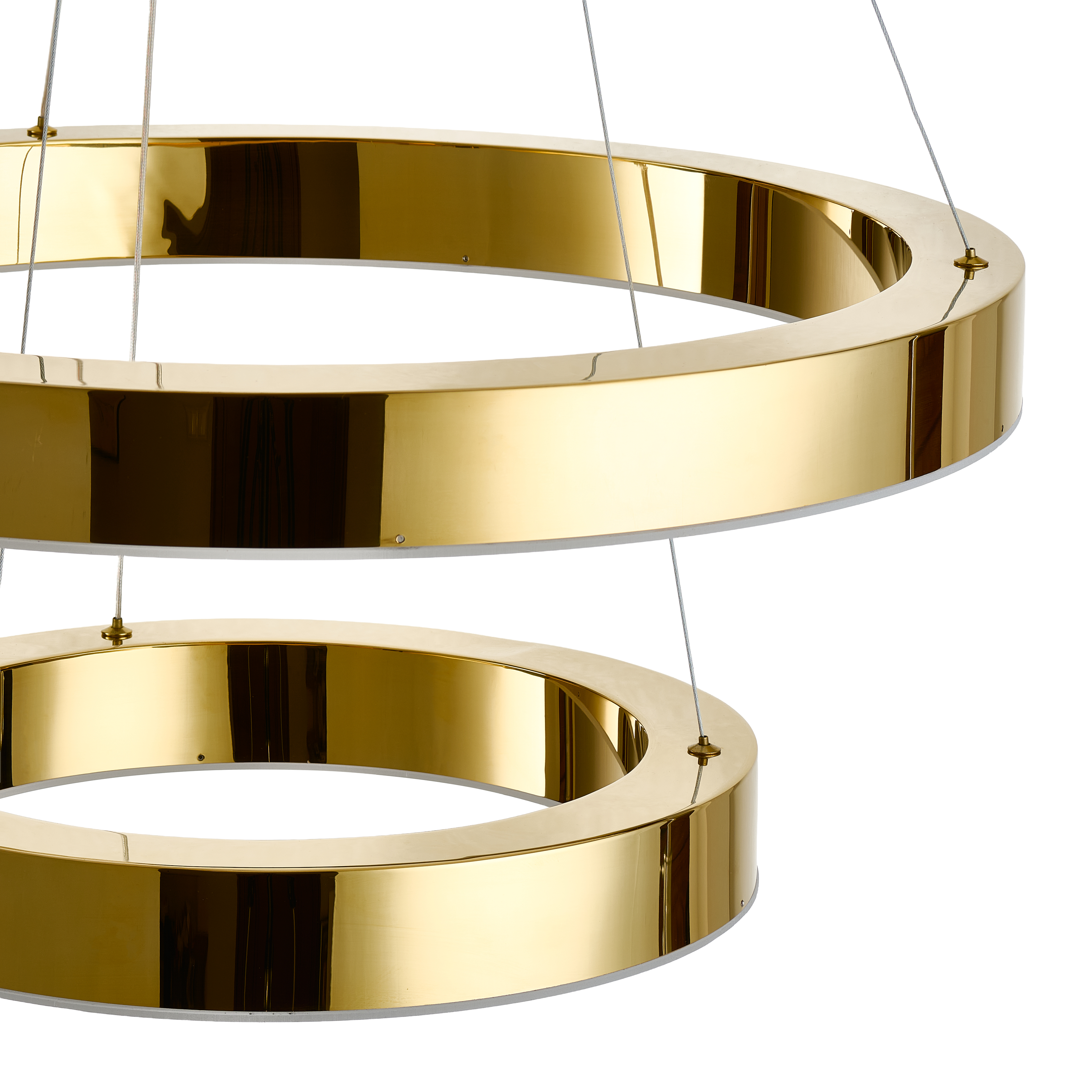 Lampa wisząca na pilota CIRCLE 40+60 LED złoty połysk DN924-40+60 gold - Step into Design - obrazek 20