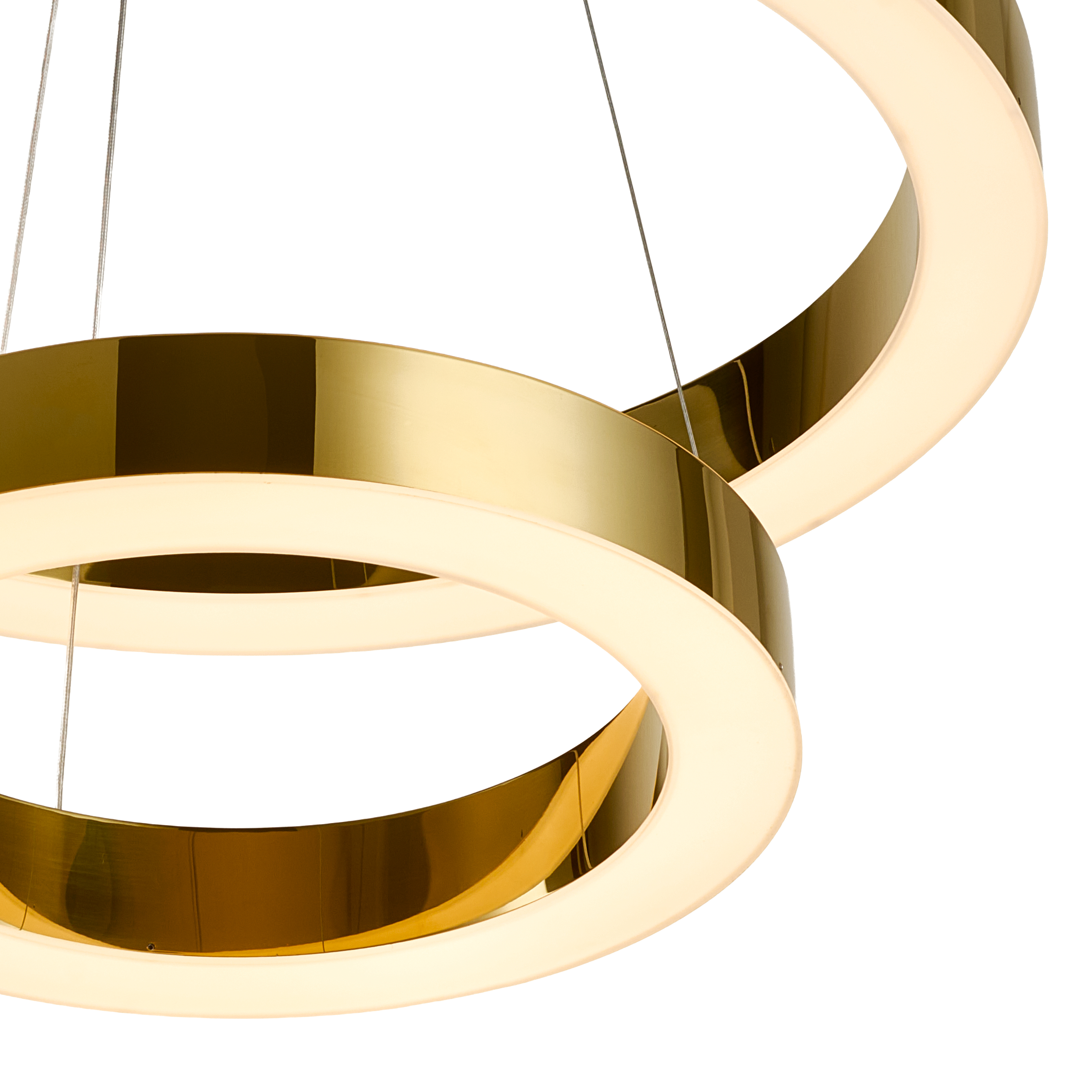 Lampa wisząca na pilota CIRCLE 40+60 LED złoty połysk DN924-40+60 gold - Step into Design - obrazek 22