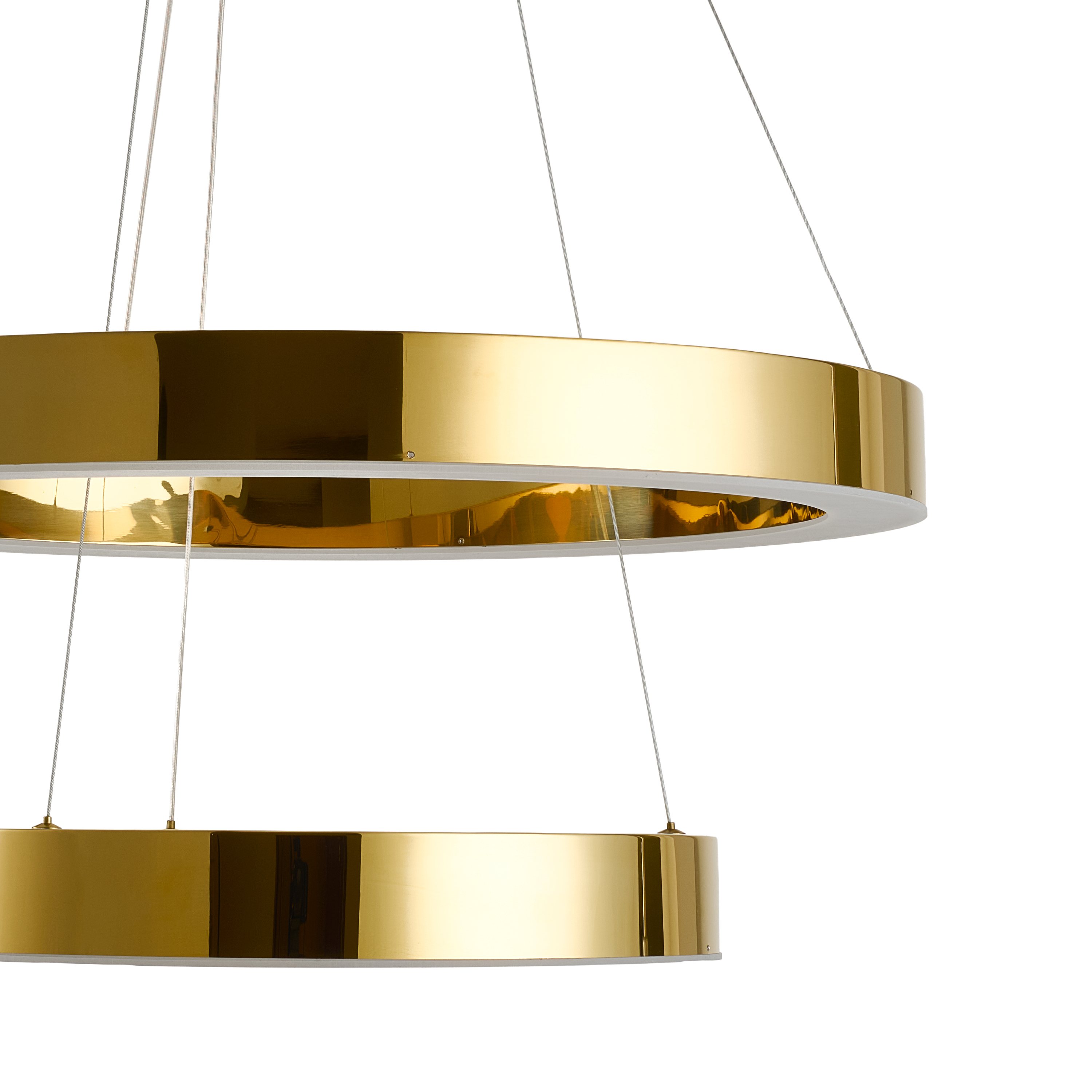 Lampa wisząca na pilota CIRCLE 40+60 LED złoty połysk DN924-40+60 gold - Step into Design - obrazek 11
