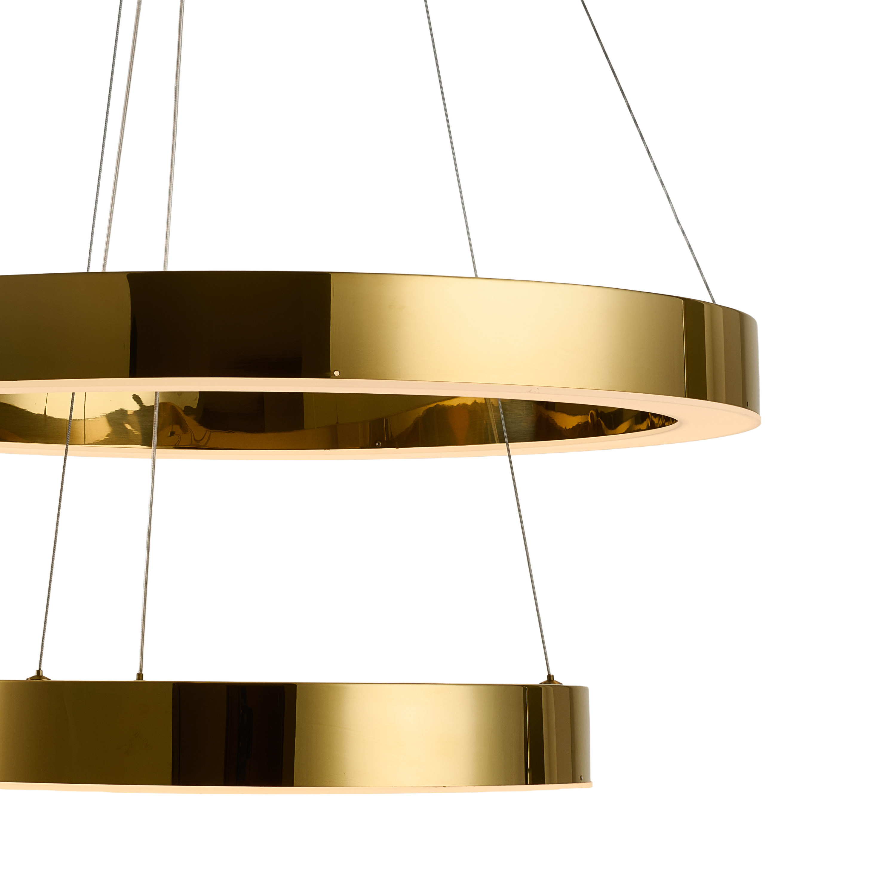 Lampa wisząca na pilota CIRCLE 40+60 LED złoty połysk DN924-40+60 gold - Step into Design - obrazek 12