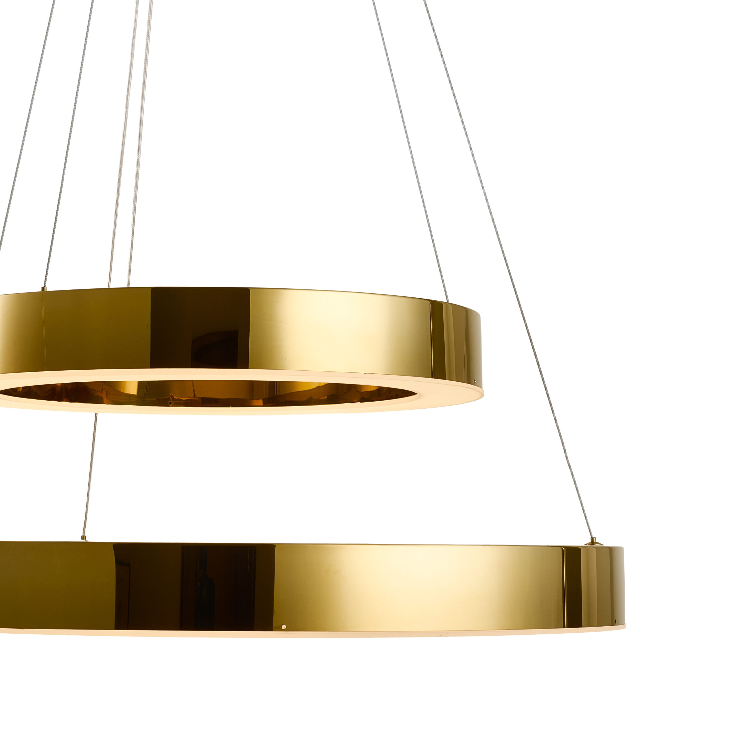 Lampa wisząca na pilota CIRCLE 40+60 LED złoty połysk DN924-40+60 gold - Step into Design - obrazek 14
