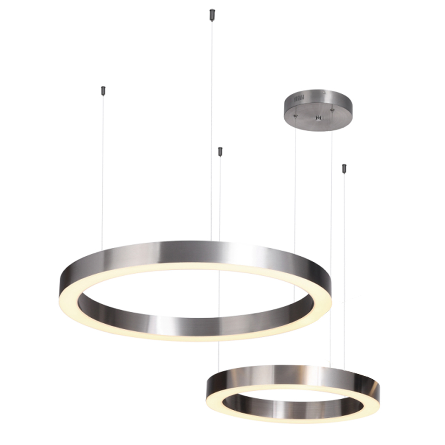 Lampa wisząca na pilota RING CIRCLE 40+60 ST-8848-40+60 nickel - Step Into Design