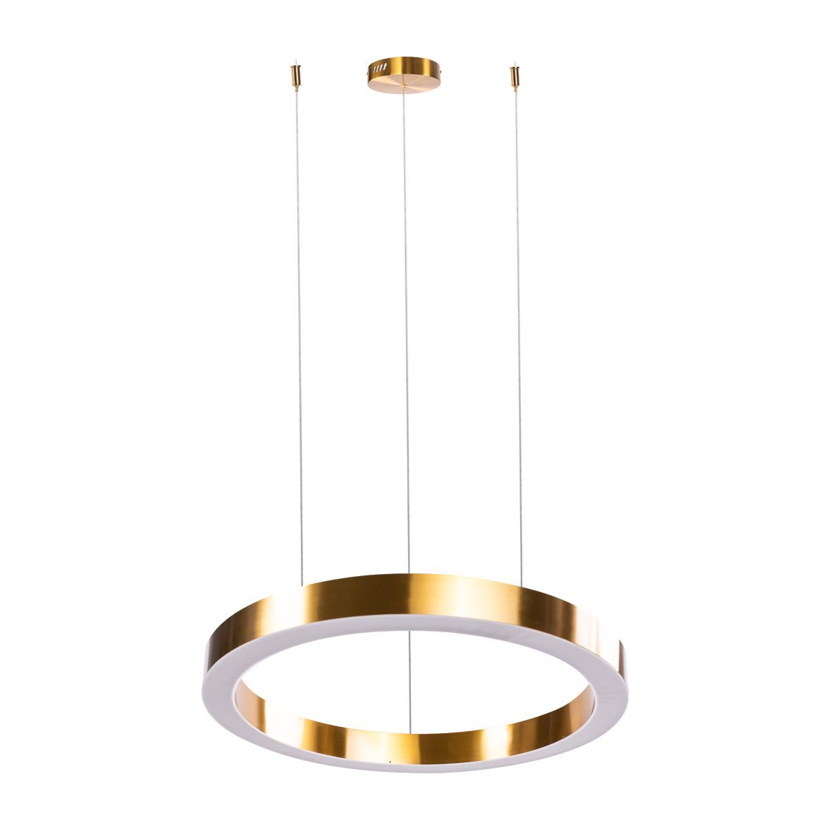 Lampa wisząca na pilota CIRCLE 60+60 LED mosiądz na 1 podsufitce ST-8848-60+60 brass - Step into Design - obrazek 4