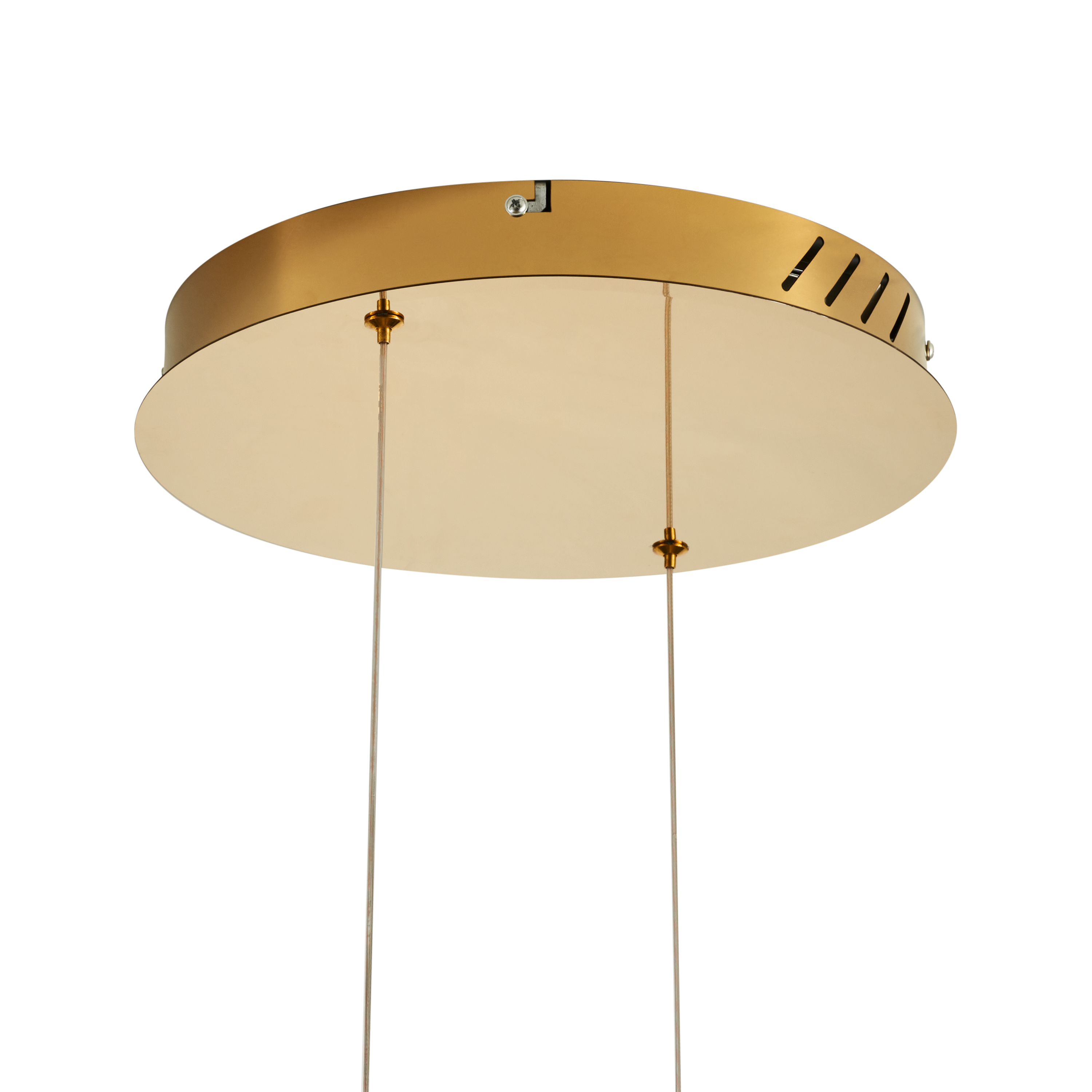 Lampa wisząca CIRCLE 80+80 LED złoty połysk na 1 podsufitce - DN924-80+80 gold - Step Into Design - obrazek 4