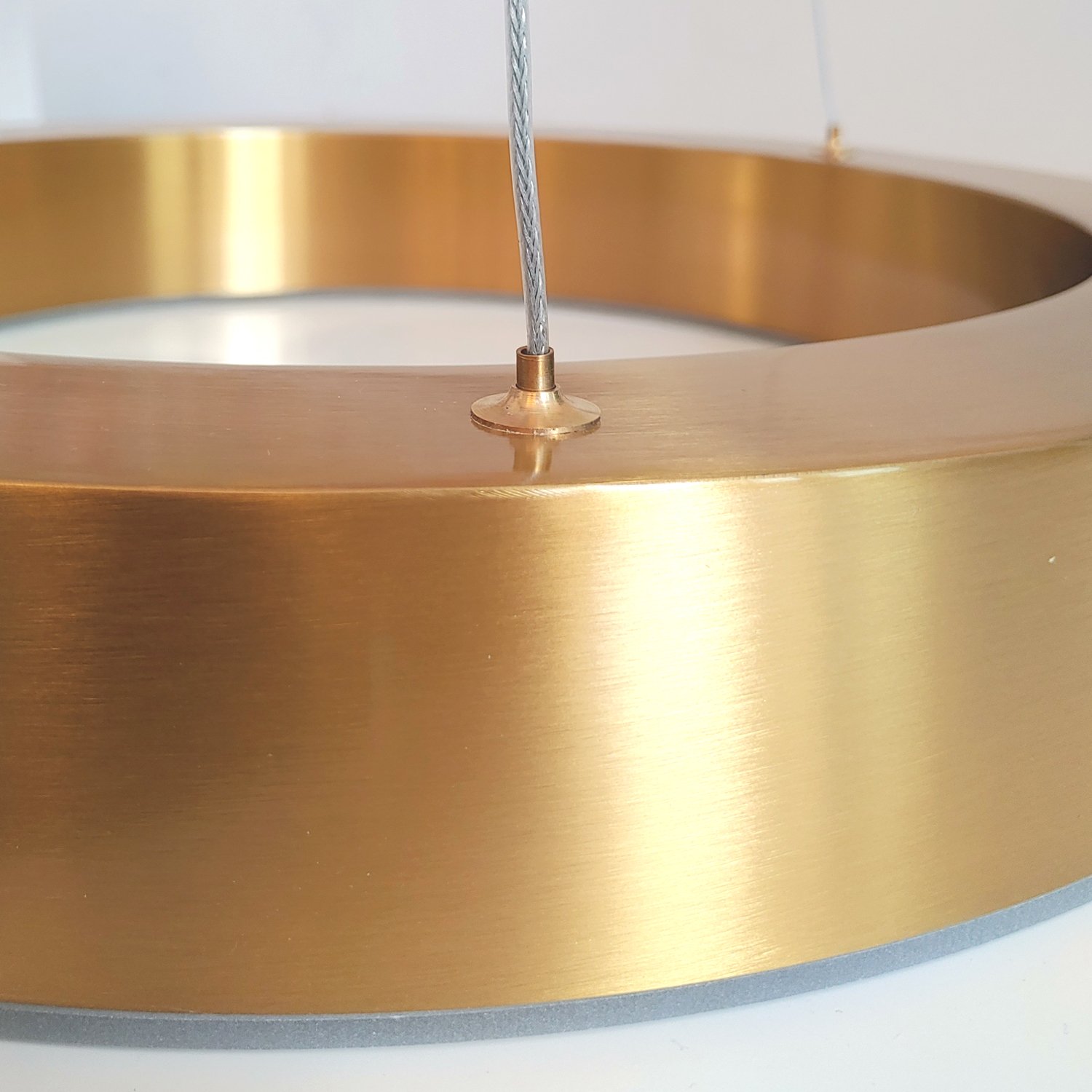 Lampa wisząca na pilota CIRCLE 60+80+80 LED mosiądz na 1 podsufitce ST-8848-60+80+80 brass - Step Into Design - obrazek 4