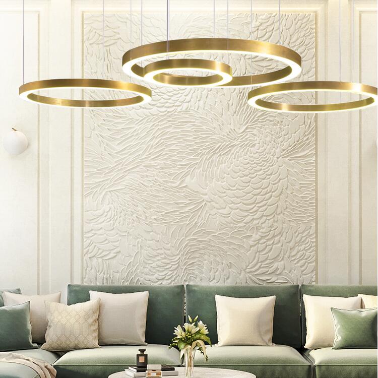 Lampa wisząca na pilota CIRCLE nikiel ST-8848-60+80+80 - Step Into Design - obrazek 3