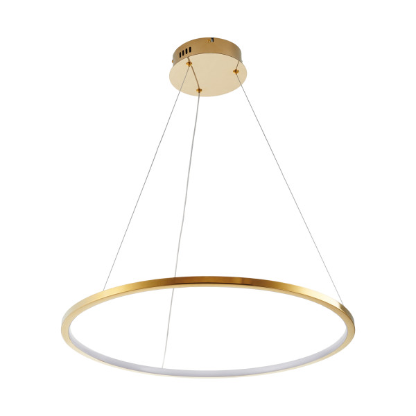 Lampa wisząca  na pilota CIRCLE SLIM 60 LED złoty 60 cm  ST-10112P-D600 - Step Into Design