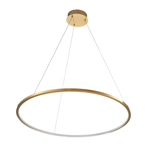 Lampa wisząca  na pilota CIRCLE SLIM 80 LED złoty 80 cm  ST-10112P-D800 - Step Into Design