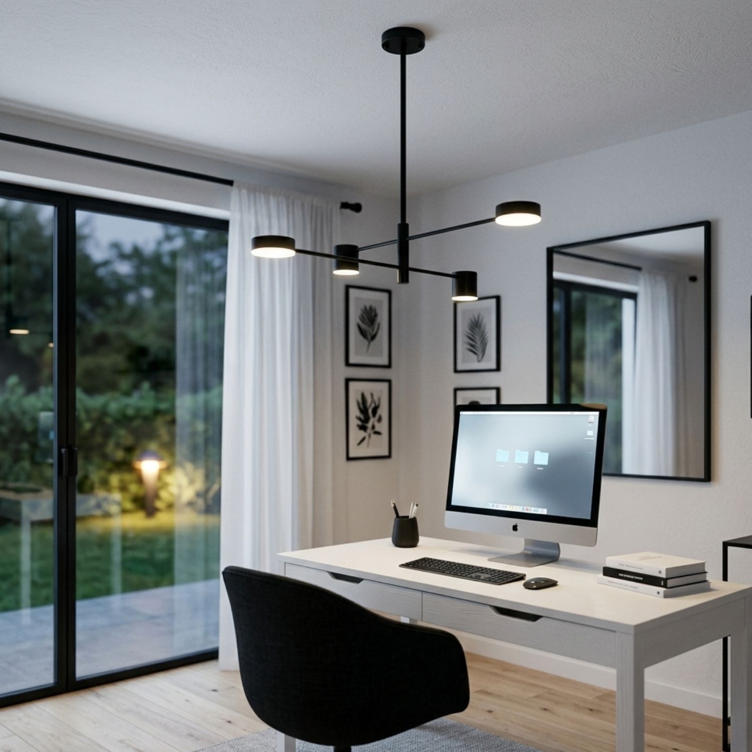 Lampa wisząca CLEX - 4P LED czarna 100 cm - ST-8102P-4 - Step Into Design - obrazek 2