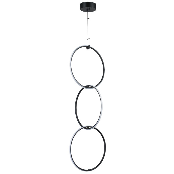 Lampa wisząca RING COCO 3 LED czarna 40 cm  ST-10339P/3H - Step Into Design