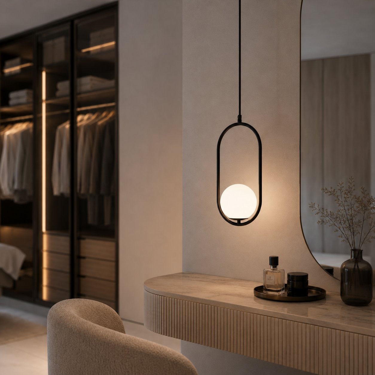 Lampa designerska czarna COSTA SOLO DP0001A-400 black - Step Into Design - obrazek 2