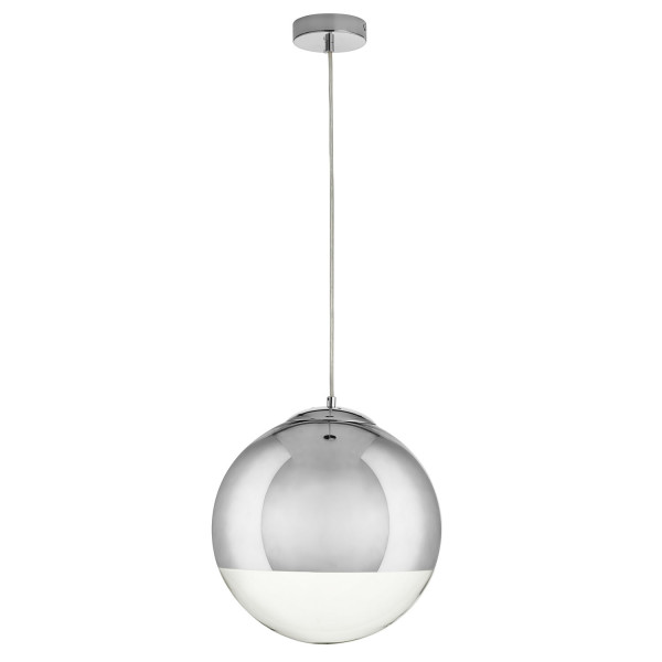 Lampa stylowa wisząca nowoczesna FLASH M CHROM KULA MP1238-300 chrome - Step Into Design